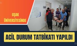 Uşak Üniversitesinde Acil Durum Tatbikatı Yapıldı