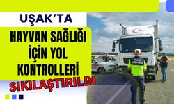 Uşak’ta Hayvan Sağlığı İçin Yol Kontrolleri Sıkılaştırıldı
