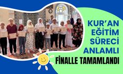 Kur’an eğitim süreci anlamlı bir finalle tamamlandı