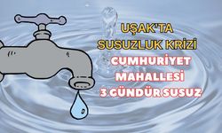 Uşak’ta Susuzluk Krizi: Cumhuriyet Mahallesi 3 Gündür Susuz