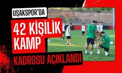 Uşakspor’da 42 Kişilik Kamp Kadrosu Açıklandı