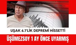 Uşak 6.1’lik Depremi Hissetti, Üşümezsoy 1 Ay Önce Uyarmış!