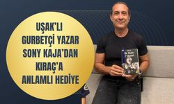 Uşak’lı Gurbetçi Yazar Sony Kaja’dan Kıraç’a Anlamlı Hediye