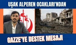 Uşak Alperen Ocakları’ndan Gazze’ye Destek Mesajı