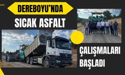 Dereboyu’nda Sıcak Asfalt Çalışmaları Başladı