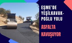Eşme’de Yeşilkavak-Poslu Yolu Asfalta Kavuşuyor