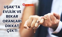 Uşak’ta Evlilik ve Bekar Oranları Dikkat Çekti