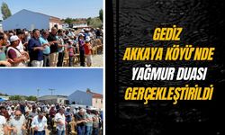 Gediz Akkaya Köyü’nde Yağmur Duası Gerçekleştirildi