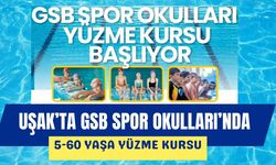 Uşak’ta GSB Spor Okulları’nda 5-60 Yaşa Yüzme Kursu