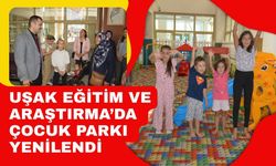 Uşak Eğitim ve Araştırma’da Çocuk Parkı Yenilendi