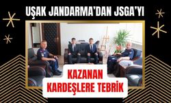 Uşak Jandarma’dan JSGA’yı Kazanan Kardeşlere Tebrik