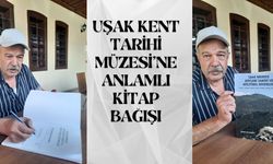 Uşak Kent Tarihi Müzesi’ne Anlamlı Kitap Bağışı