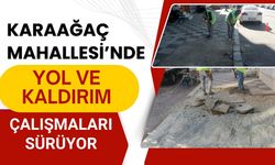 Karaağaç Mahallesi’nde yol ve kaldırım çalışmaları sürüyor
