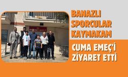 Banazlı Sporcular Kaymakam Cuma Emeç’i Ziyaret Etti