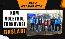 Uşak Atapark’ta Kum Voleybol Turnuvası Başladı