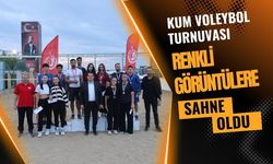 Kum Voleybol Turnuvası Renkli Görüntülere Sahne Oldu