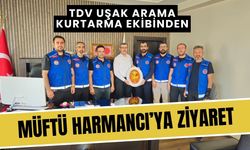 TDV Uşak Arama Kurtarma Ekibinden Müftü Harmancı’ya Ziyaret
