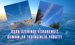 Uşak Üzerinde Esrarengiz Dumanlar Tedirginlik Yarattı