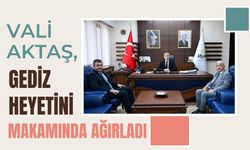 Vali Aktaş, Gediz Heyetini Makamında Ağırladı