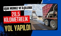 Uşak Merkez ve İlçelerde 28,5 Kilometrelik Yol Yapıldı