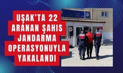 Uşak’ta 22 Aranan Şahıs Jandarma Operasyonuyla Yakalandı