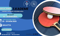 Masa Tenisi Yardımcı Antrenör Kursu Malatya’da Başlıyor