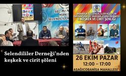 Selendililer Derneği’nden keşkek ve cirit şöleni