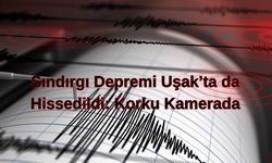 Sındırgı Depremi Uşak’ta da Hissedildi: Korku Kamerada