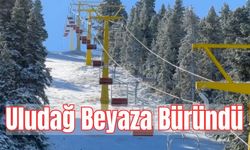 Uludağ Beyaza Büründü, Kayak Sezonu İçin Geri Sayım Başladı