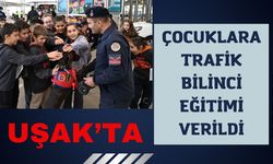 Uşak’ta Çocuklara Trafik Bilinci Eğitimi Verildi