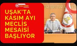 Uşak’ta Kasım Ayı Meclis Mesaisi Başlıyor