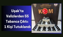 Uşak’ta Valizlerden 55 Tabanca Çıktı: 1 Kişi Tutuklandı