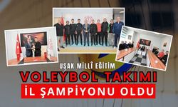 Uşak Millî Eğitim Voleybol Takımı İl Şampiyonu Oldu