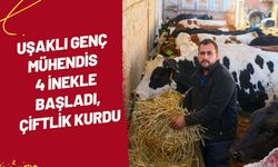 Uşaklı Genç Mühendis 4 İnekle Başladı, Çiftlik Kurdu