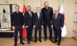TETSİAD Başkanı Şahinler’den TBF Başkanı Türkoğlu’na Ziyaret