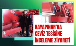 Kayapınar’da Ceviz Tesisine İnceleme Ziyareti