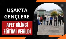 Uşak’ta Gençlere Afet Bilinci Eğitimi Verildi