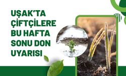 Uşak’ta çiftçilere bu hafta sonu don uyarısı