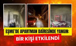 Eşme’de Apartman Dairesinde Yangın: Bir Kişi Etkilendi