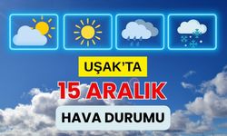 Uşak’ta 15 Aralık 2025 Pazartesi Hava Durumu