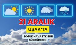 21 Aralık Pazar Uşak’ta Soğuk Hava Etkisini Sürdürecek