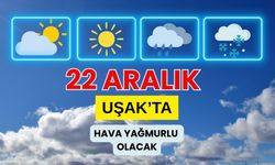 Uşak’ta 22 Aralık 2025 Pazartesi Hava Durumu