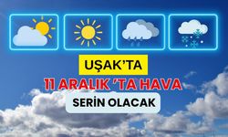 11 Aralık 2025’te Uşak’ta Serin Bir Gün