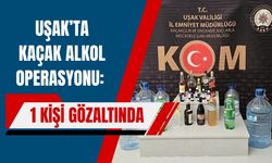 Uşak’ta Kaçak Alkol Operasyonu: 1 Kişi Gözaltında