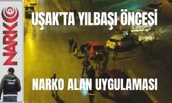Uşak’ta Yılbaşı Öncesi Narko Alan Uygulaması