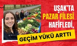Uşak’ta Pazar Filesi Hafifledi, Geçim Yükü Arttı