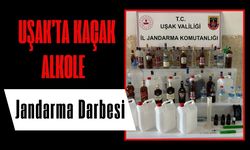 Uşak’ta Kaçak Alkole Jandarma Darbesi