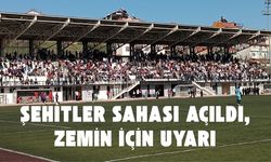 Şehitler Sahası Açıldı, Maçlar Var, Zemin İçin Uyarı