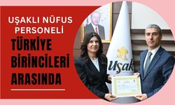 Uşaklı Nüfus Personeli Türkiye Birincileri Arasında
