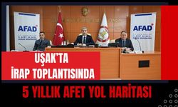 Uşak’ta İrap Toplantısında 5 Yıllık Afet Yol Haritası